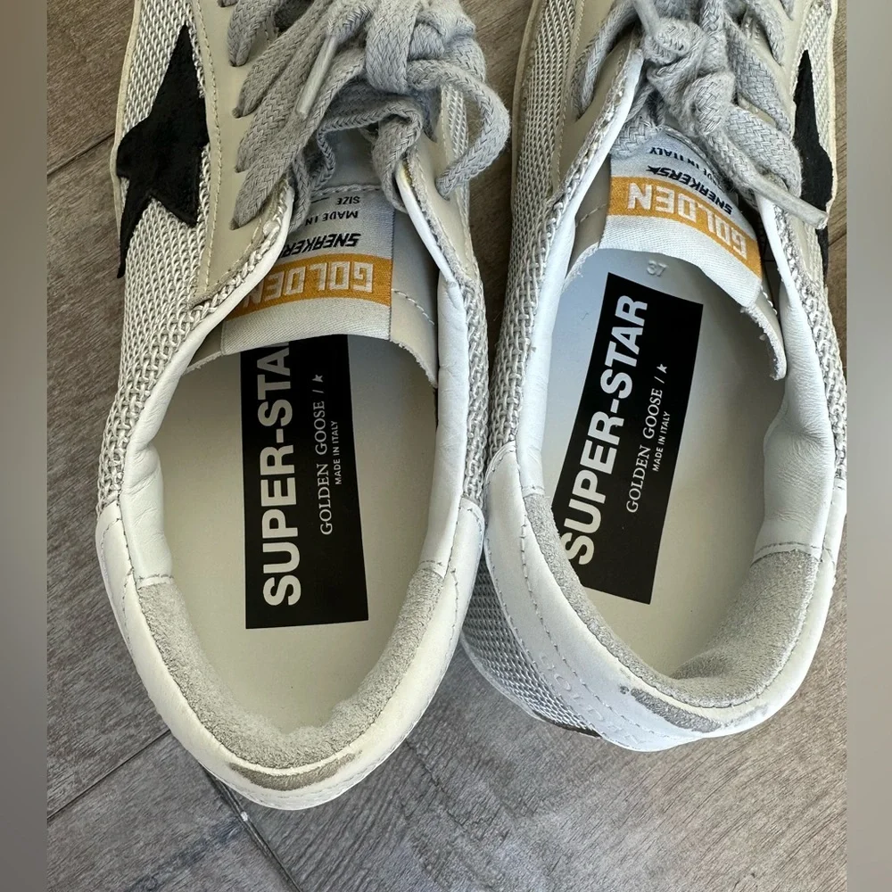 Golden Goose Women's White Leather Star Sneakers